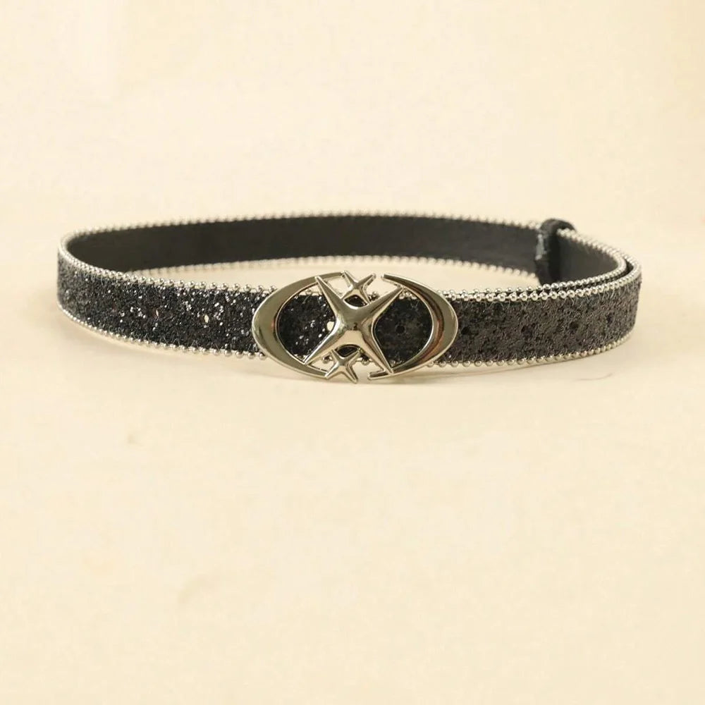 Shiny Sequin Waist Belt