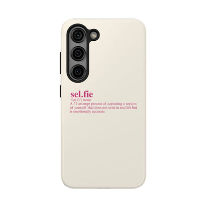 “selfie” Definition Minimalist Phone Case