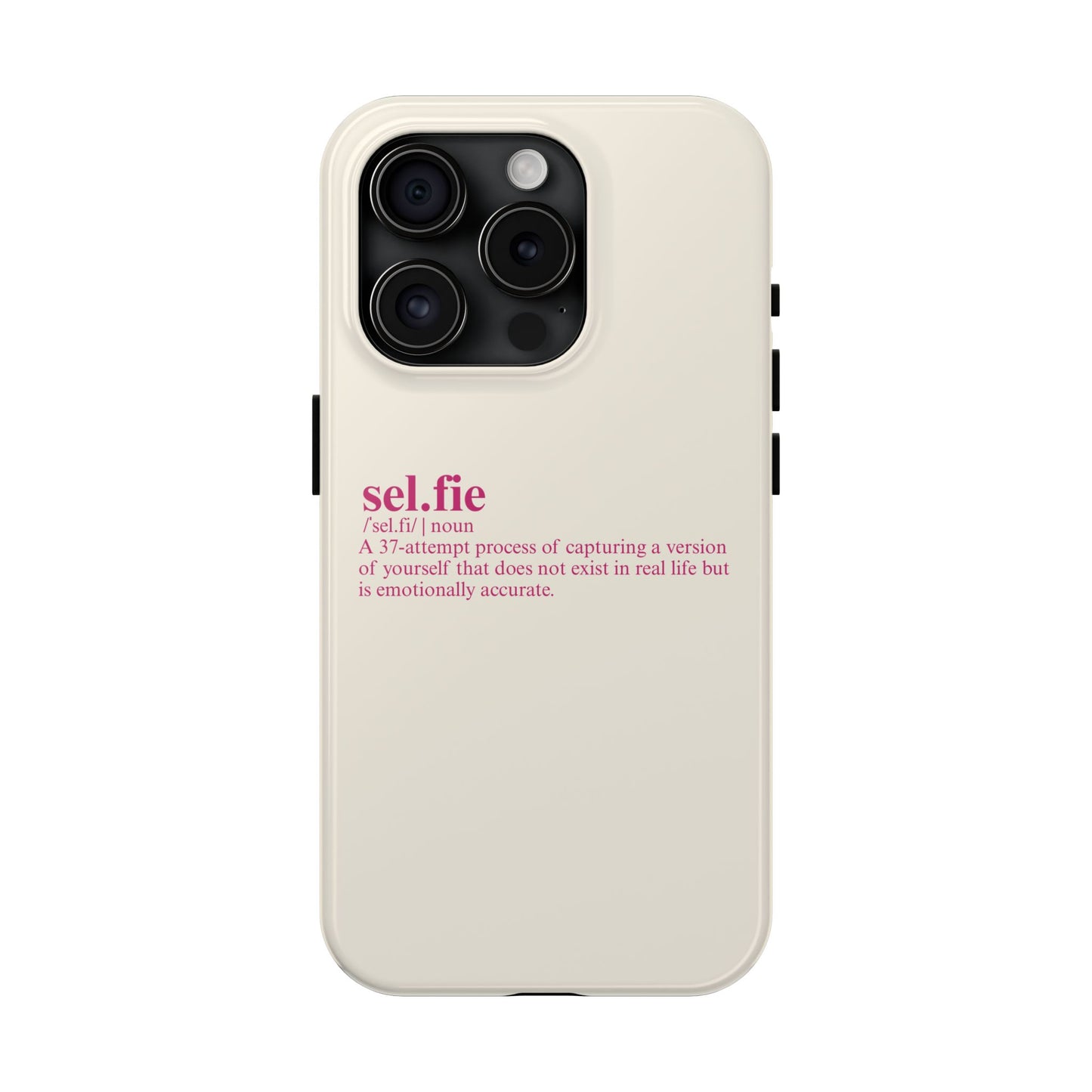 “selfie” Definition Minimalist Phone Case