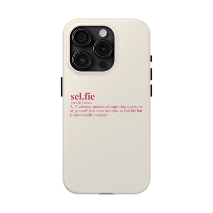 “selfie” Definition Minimalist Phone Case