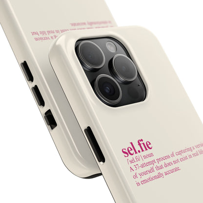 “selfie” Definition Minimalist Phone Case