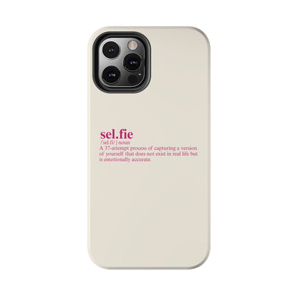 “selfie” Definition Minimalist Phone Case