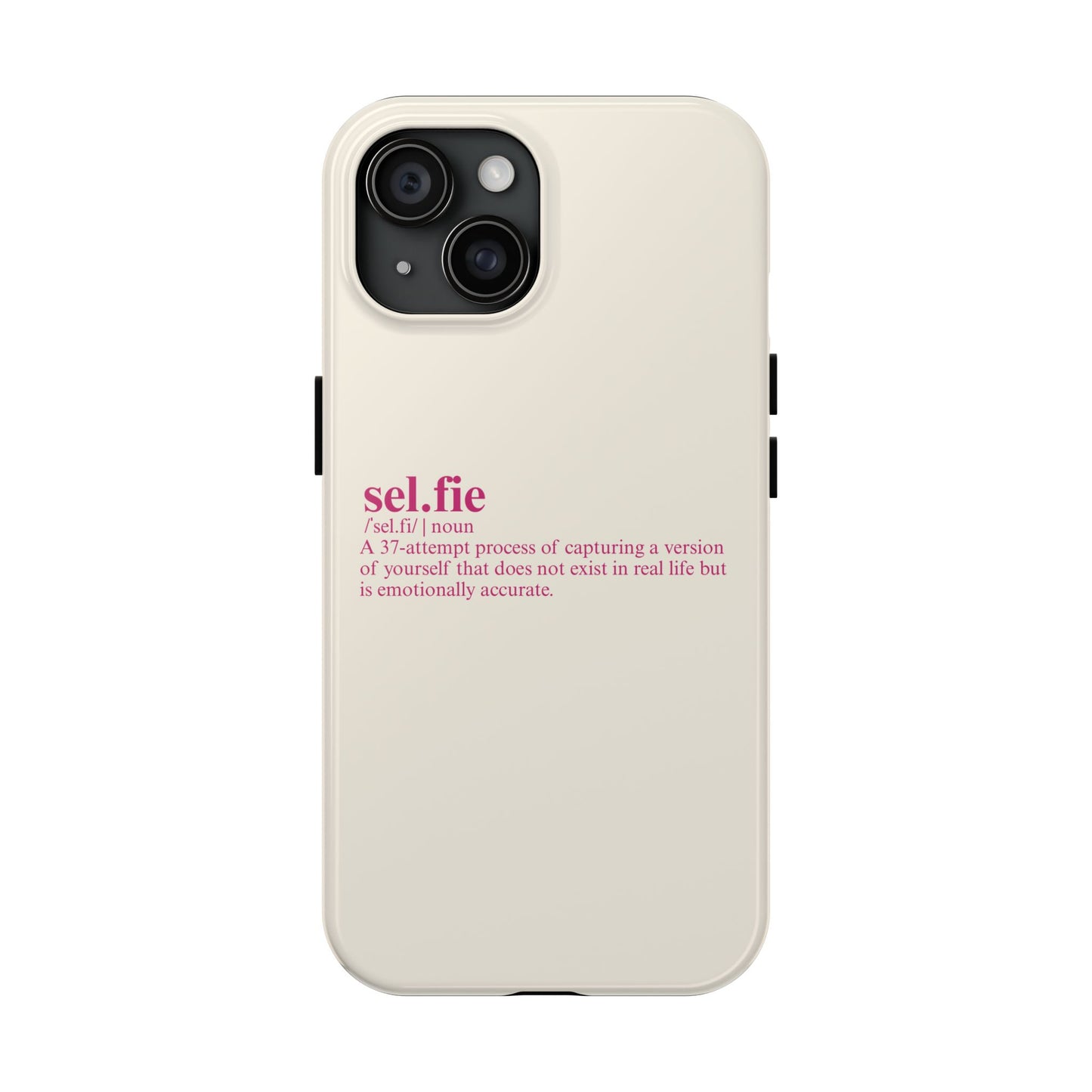 “selfie” Definition Minimalist Phone Case