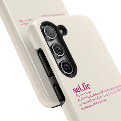 “selfie” Definition Minimalist Phone Case