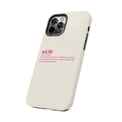 “selfie” Definition Minimalist Phone Case