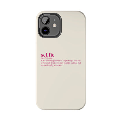 “selfie” Definition Minimalist Phone Case