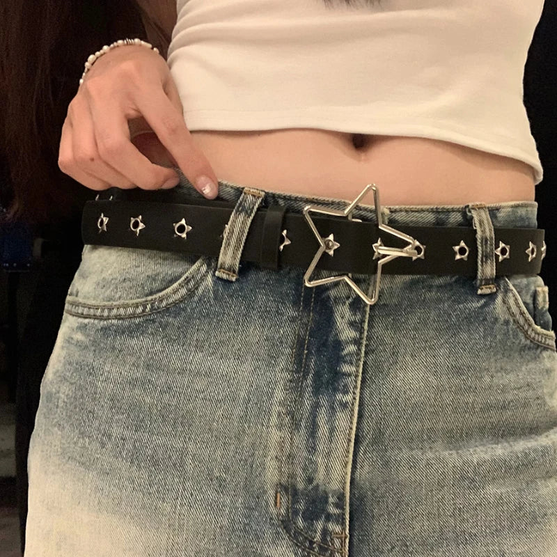 Star Eyelet Rivet Belt