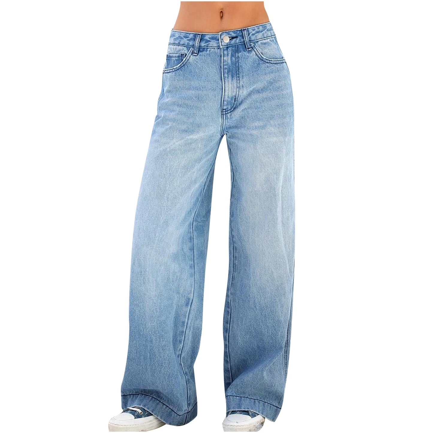 High Waisted Wide Leg Jeans