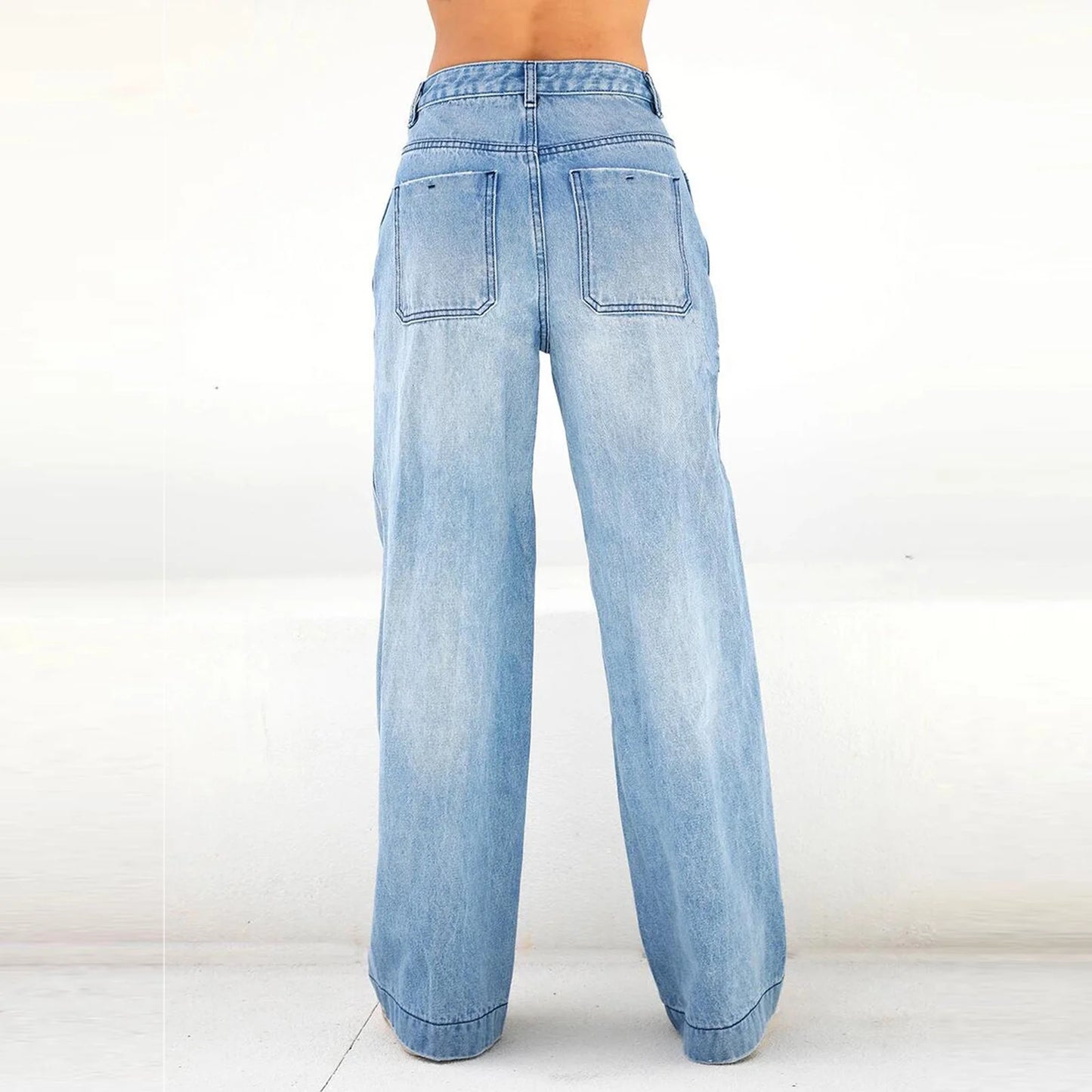 High Waisted Wide Leg Jeans