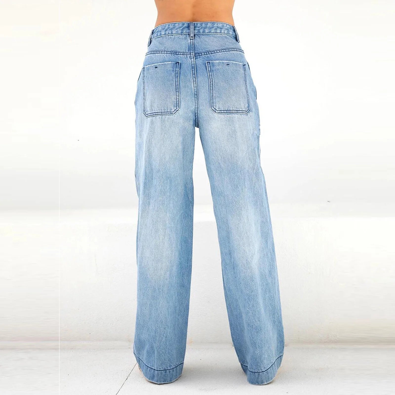 High Waisted Wide Leg Jeans