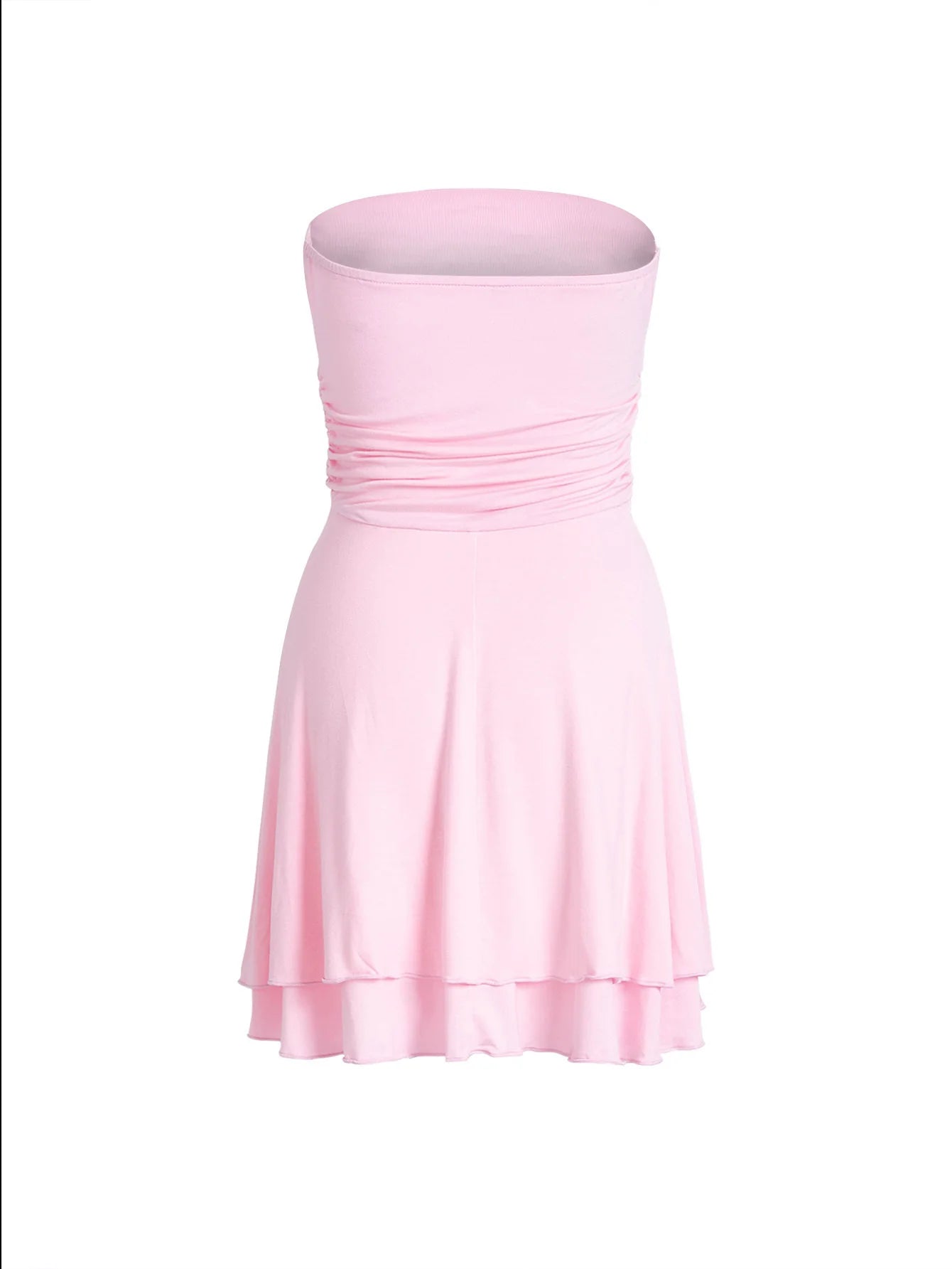 Tube-Top Pleated Dress 