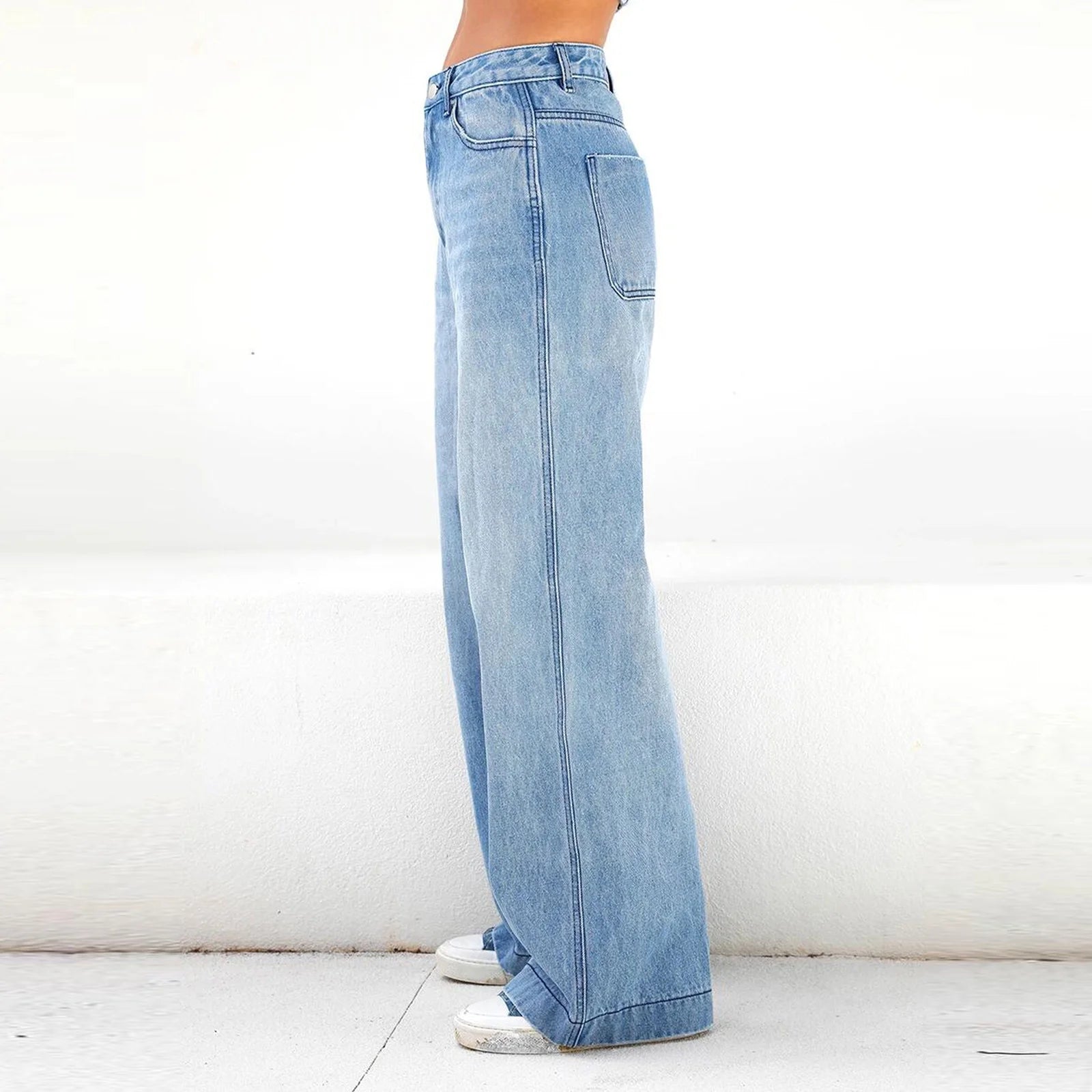 High Waisted Wide Leg Jeans