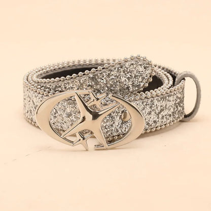 Shiny Sequin Waist Belt